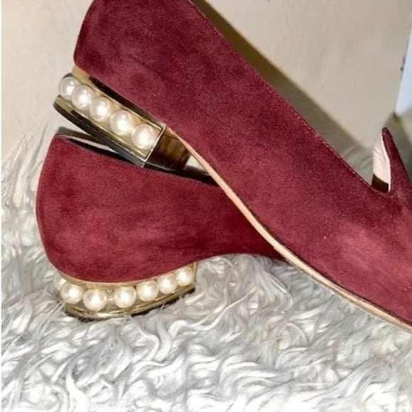 Nicholas Kirkwood Suede Loafers with pearl accents - Picture 3 of 11